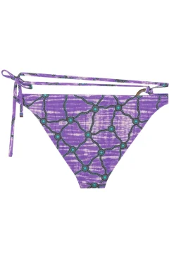 Bad/beach dames bikini slip paars