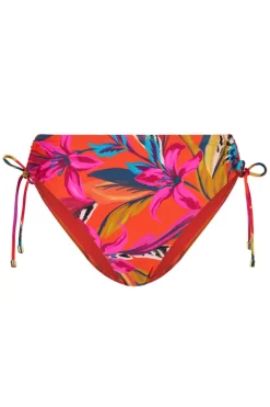Bad/beach dames bikini slip oranje