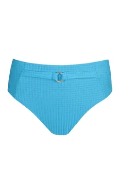Bad/beach dames bikini slip blauw