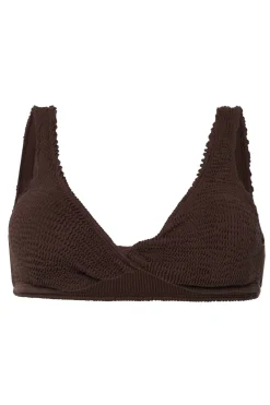 Bad/beach dames bikini slip bruin
