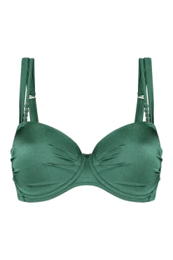 Bad/beach dames bikini top groen