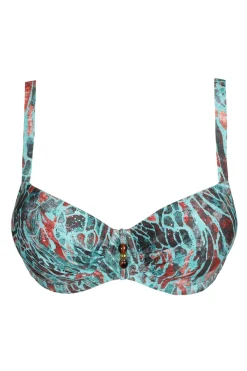 Bad/beach dames bikini top groen