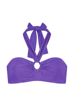 Bad/beach dames bikini top paars
