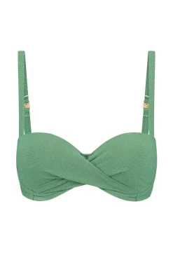 Bad/beach dames bikini top groen