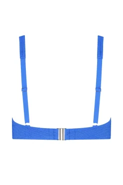 Bad/beach dames bikini top blauw
