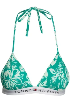 Bad/beach dames bikini top groen