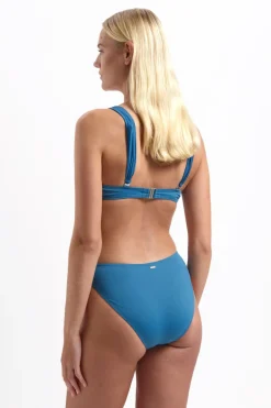 Bad/beach dames bikini top blauw