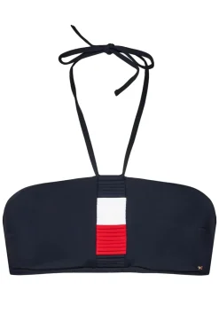 Bad/beach dames bikini top blauw