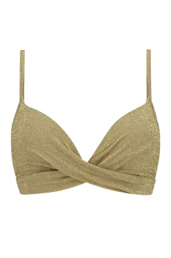 Bad/beach dames bikini top goud