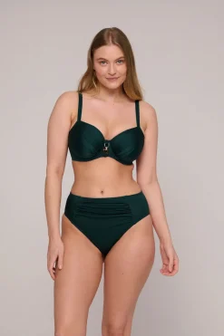 Bad/beach dames bikini top groen