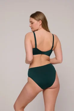 Bad/beach dames bikini top groen