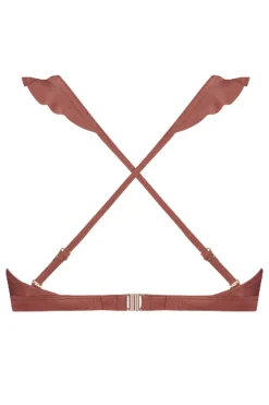 Bad/beach dames bikini top bruin