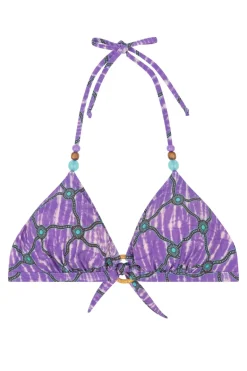 Bad/beach dames bikini top paars