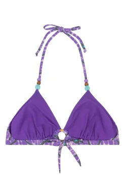 Bad/beach dames bikini top paars