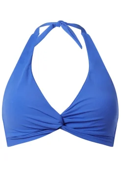 Bad/beach dames bikini top blauw