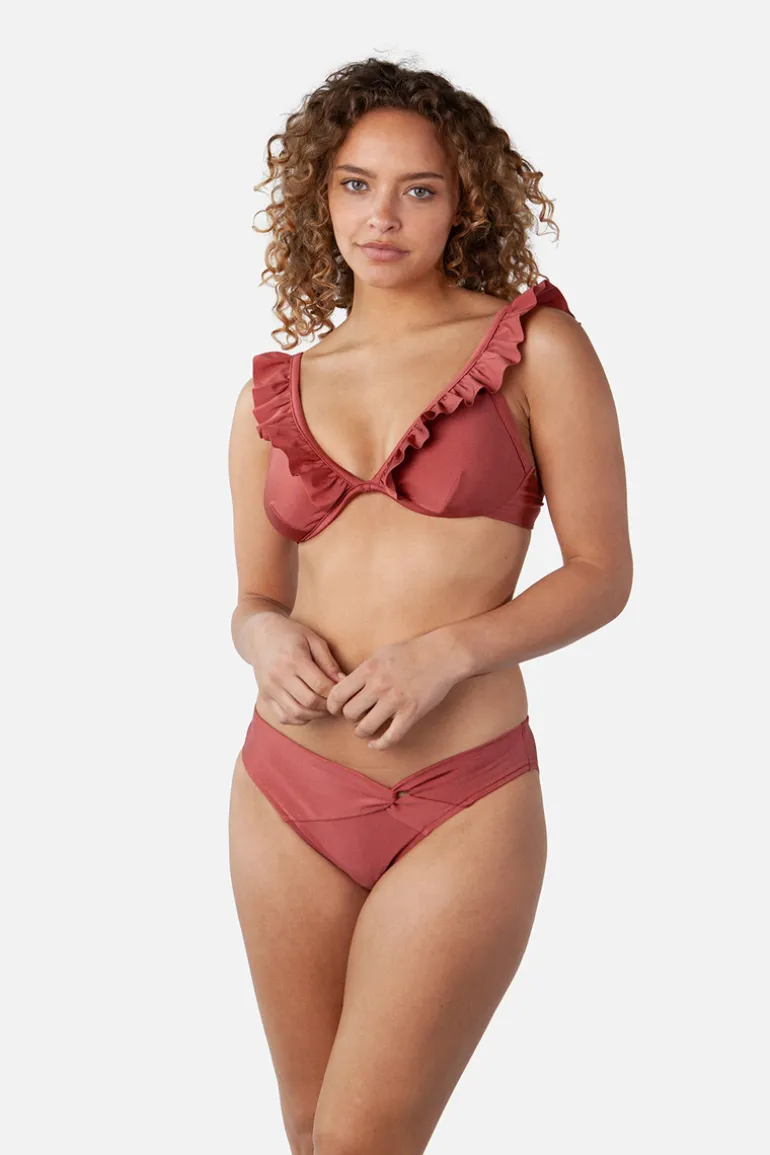 Bad/beach dames bikini top bruin