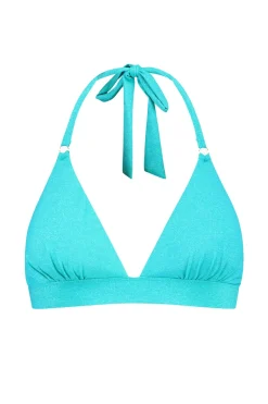 Bad/beach dames bikini top blauw