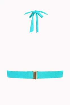 Bad/beach dames bikini top blauw