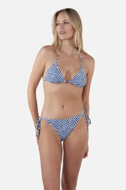 Bad/beach dames bikini top blauw