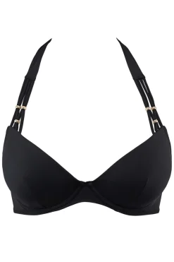 Bad/beach dames bikini top zwart