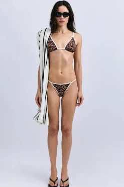 Bad/beach dames bikini top bruin