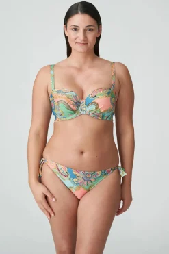 Bad/beach dames bikini top groen