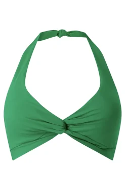 Bad/beach dames bikini top groen