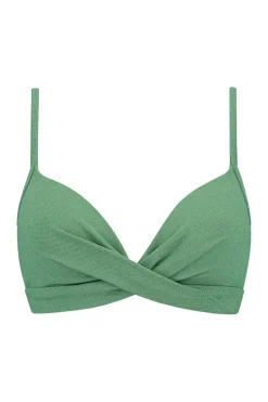 Bad/beach dames bikini top groen