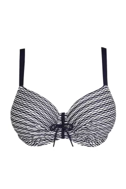 Bad/beach dames bikini top blauw