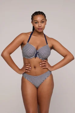 Bad/beach dames bikini top blauw