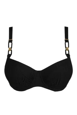 Bad/beach dames bikini top zwart