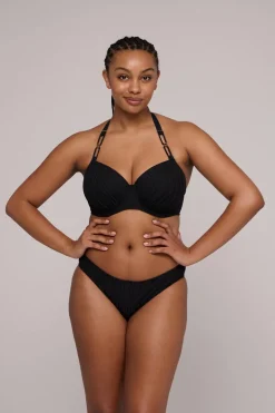 Bad/beach dames bikini top zwart
