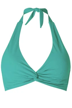 Bad/beach dames bikini top groen
