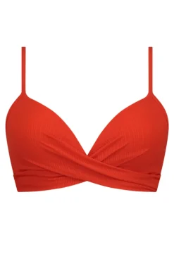Bad/beach dames bikini top rood