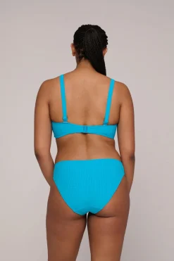 Bad/beach dames bikini top blauw