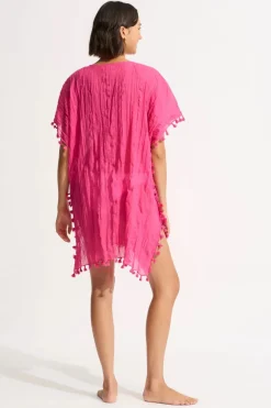 Bad/beach dames blouse strand rose