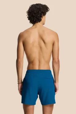 Bad/beach heren zwemshort blauw