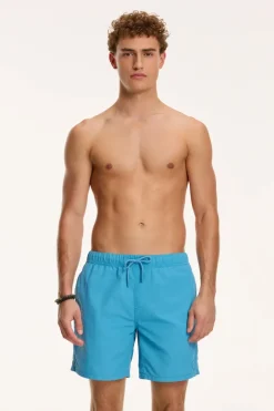 Bad/beach heren zwemshort blauw