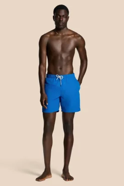 Bad/beach heren zwemshort blauw
