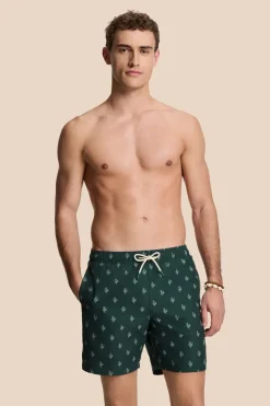 Bad/beach heren zwemshort groen