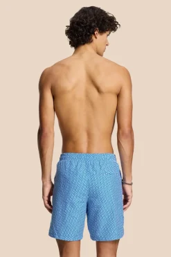 Bad/beach heren zwemshort blauw