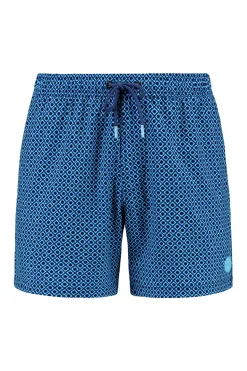 Bad/beach heren zwemshort blauw