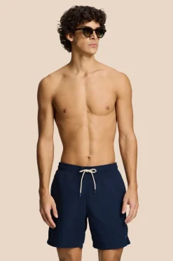 Bad/beach heren zwemshort blauw