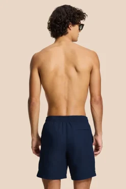 Bad/beach heren zwemshort blauw