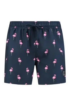 Bad/beach heren zwemshort blauw