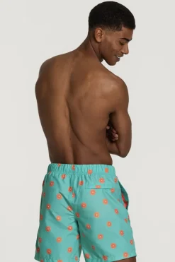 Bad/beach heren zwemshort blauw