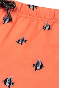Bad/beach heren zwemshort oranje