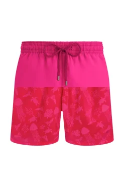 Bad/beach heren zwemshort rose