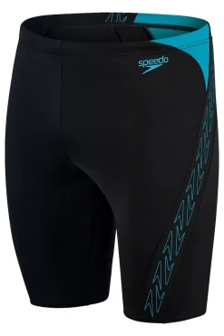 Bad/beach heren zwemslip lng zwart