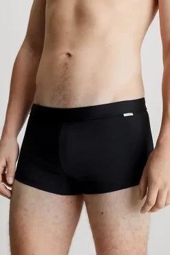 Bad/beach heren zwemslip mid zwart